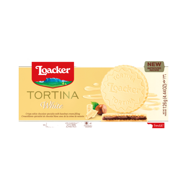 Loacker Tortina White, 6 Stück, 126g